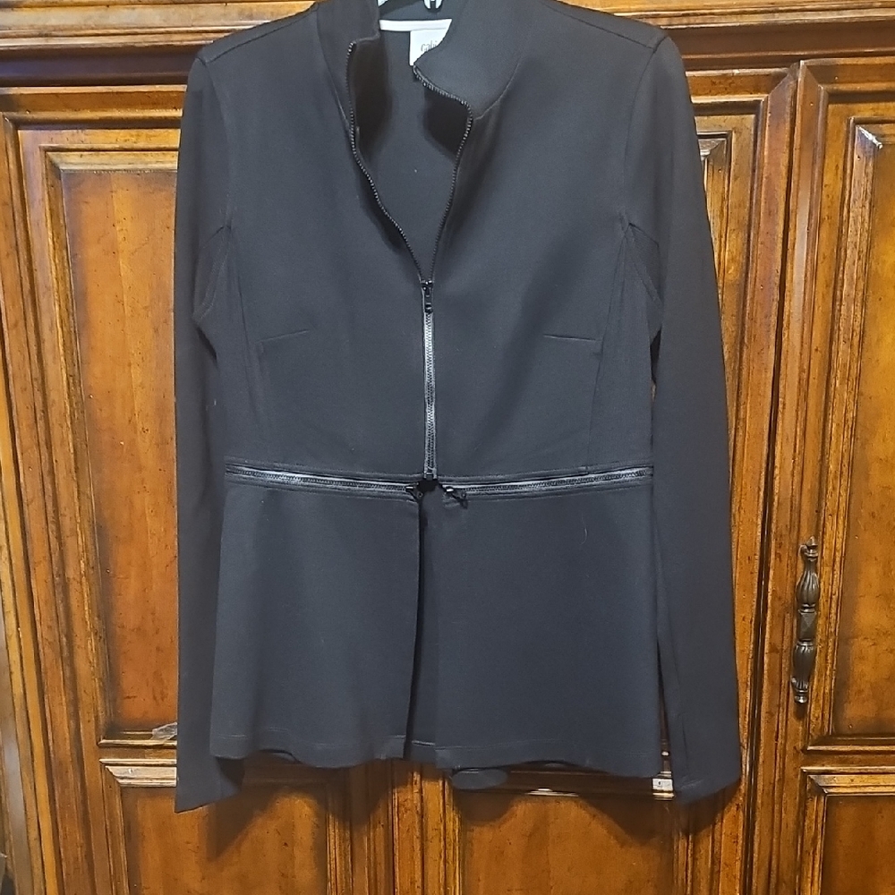 Cabi 2 In 1 Convertible Black Ponte Jacket - Sz. MD!